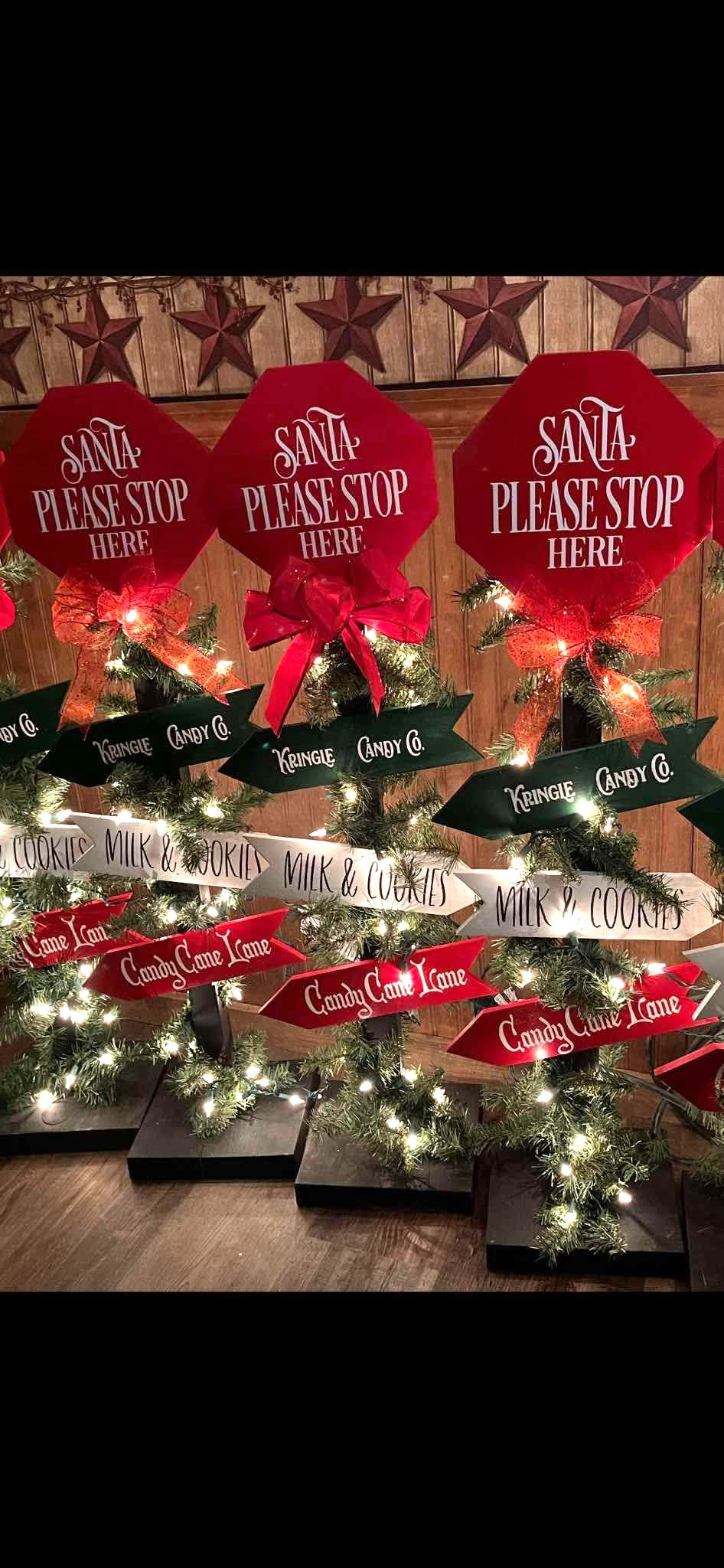 Santa Stop Here Sign Class