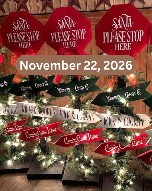 Santa Stop Here Sign Class