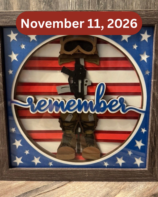 Patriotic Shadow Box Make & Take Class